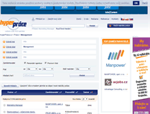 Tablet Screenshot of management.hyperprace.cz